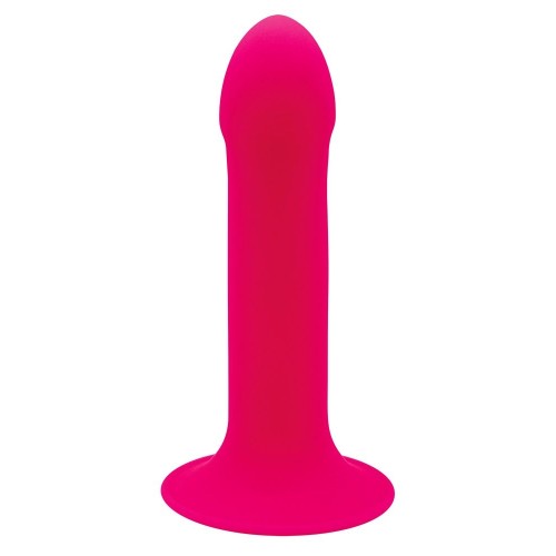 Ярко-розовый фаллоимитатор двойной плотности Hitsens 2 - 16,7 см.