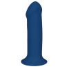 Синий фаллоимитатор двойной плотности Hitsens 1 - 17,7 см.