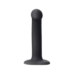 Черный фаллос на присоске Silicone Bendable Dildo S - 17 см.