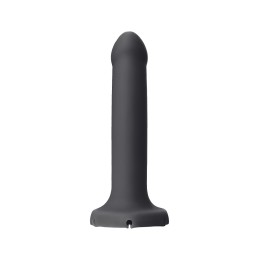 Черный фаллос с имитацией эякуляции Silicon Cum Dildo L - 19,6 см.