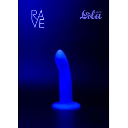 Синий, светящийся в темноте стимулятор Neon Driver - 13,3 см.