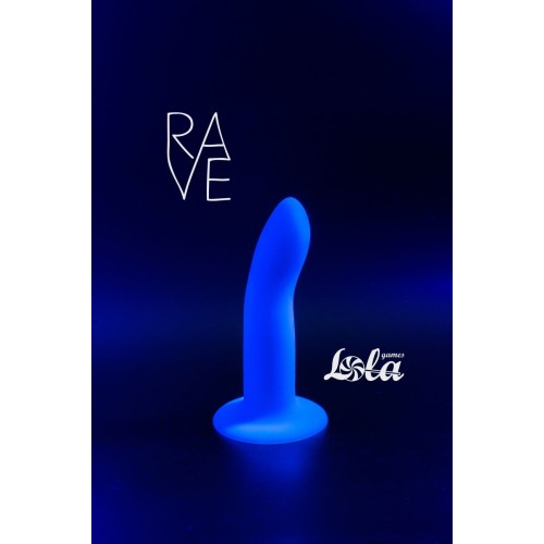Синий, светящийся в темноте стимулятор Neon Driver - 13,3 см.