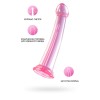 Розовый нереалистичный фаллоимитатор Jelly Dildo XL - 22 см.