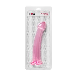 Розовый нереалистичный фаллоимитатор Jelly Dildo XL - 22 см.