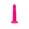 Ярко-розовый, светящийся в темноте фаллоимитатор Bucky Glow - 14 см.