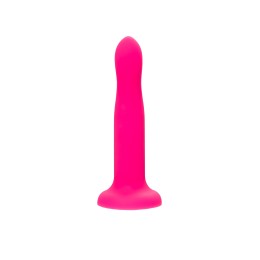 Ярко-розовый, светящийся в темноте фаллоимитатор Bucky Glow - 14 см.