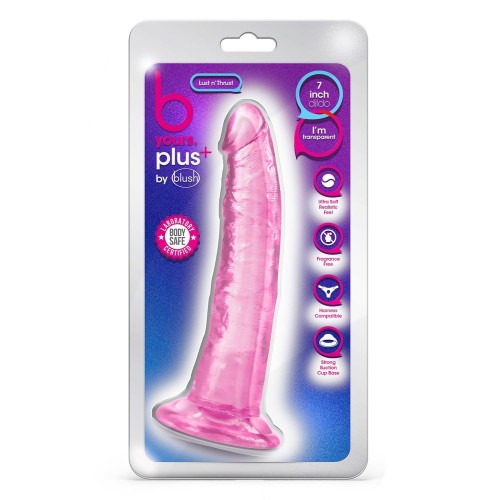 Розовый фаллоимитатор Lust N’ Thrust - 20,5 см.