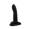Черный нереалистичный дилдо Emotional на присоске - 13 см.