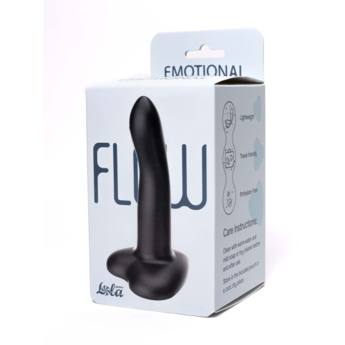 Черный нереалистичный дилдо Emotional на присоске - 13 см.