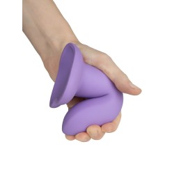 Фиолетовый нереалистичный дилдо Emotional Plus - 13 см.