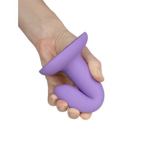 Фиолетовый нереалистичный дилдо Emotional - 13 см.
