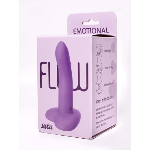 Фиолетовый нереалистичный дилдо Emotional - 13 см.