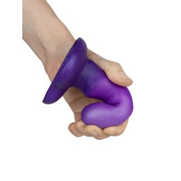 Фиолетовый нереалистичный дилдо Unicorn Max - 12,5 см.