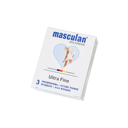 Особо тонкие презервативы Masculan Ultra Fine - 3 шт.