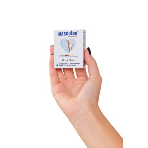 Особо тонкие презервативы Masculan Ultra Fine - 3 шт.