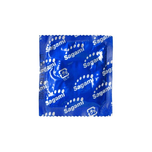 Фиолетовые презервативы Sagami 6 FIT V с волнообразной текстурой - 12 шт.