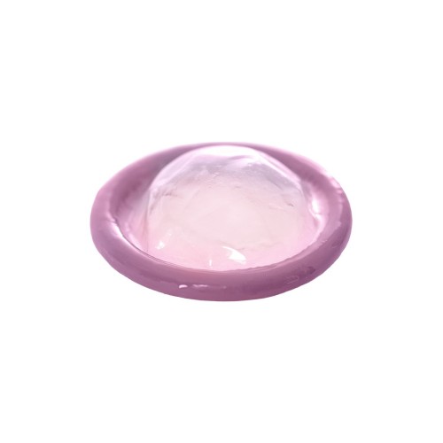 Фиолетовые презервативы Sagami 6 FIT V с волнообразной текстурой - 12 шт.