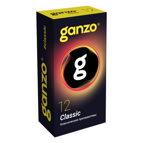 Классические презервативы с обильной смазкой Ganzo Classic - 12 шт.