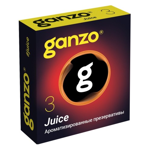 Ароматизированные презервативы Ganzo Juice - 3 шт.