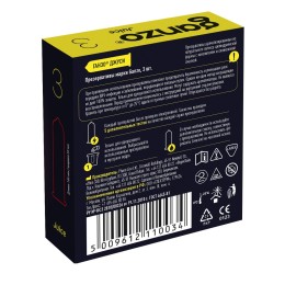Ароматизированные презервативы Ganzo Juice - 3 шт.