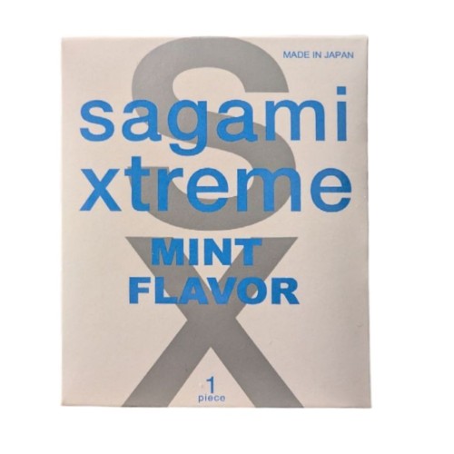 Презерватив Sagami Xtreme Mint с ароматом мяты - 1 шт.