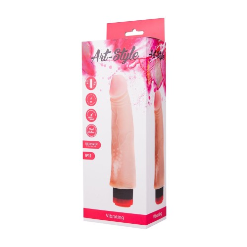 Вибратор ART-Style №11 с шишечками для стимуляции клитора - 22 см.