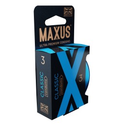 Классические презервативы в железном кейсе MAXUS Classic - 3 шт.