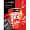 Презервативы для орального секса DOMINO Sweet Sex с ароматом клубничного коктейля  - 3 шт.
