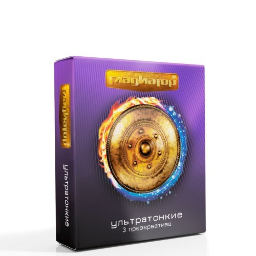 Презервативы  Гладиатор Ультратонкие  - 3 шт.