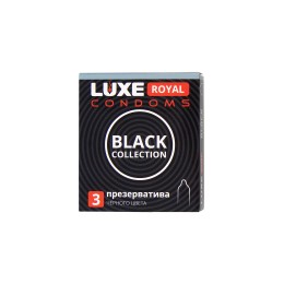 Черные презервативы LUXE Royal Black Collection - 3 шт.