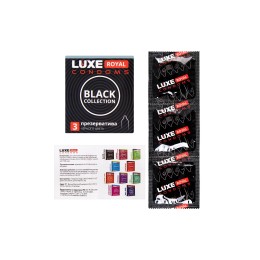 Черные презервативы LUXE Royal Black Collection - 3 шт.