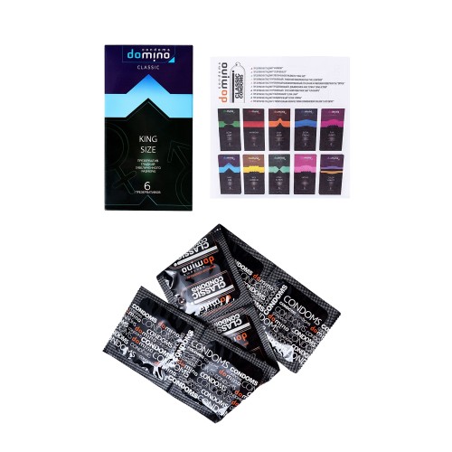 Презервативы увеличенного размера DOMINO Classic King size - 6 шт.