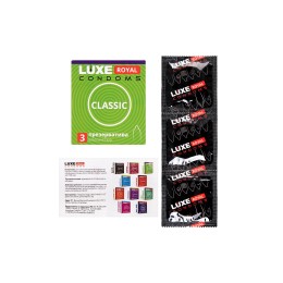 Гладкие презервативы LUXE Royal Classic - 3 шт.