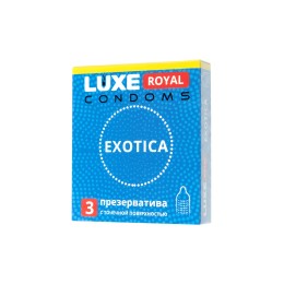Текстурированные презервативы LUXE Royal Exotica - 3 шт.