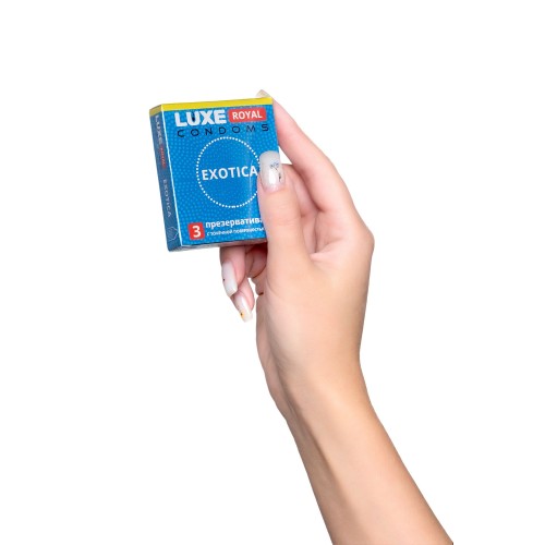 Текстурированные презервативы LUXE Royal Exotica - 3 шт.