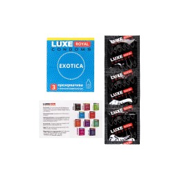 Текстурированные презервативы LUXE Royal Exotica - 3 шт.