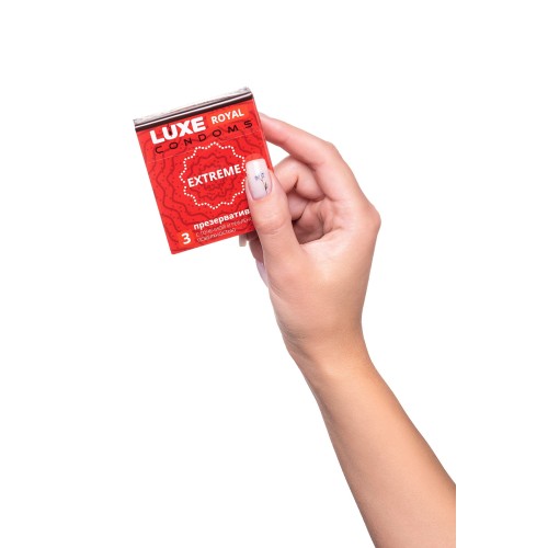 Текстурированные презервативы LUXE Royal Extreme - 3 шт.