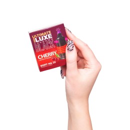 Черный стимулирующий презерватив «Болт на 32» с ароматом вишни - 1 шт.