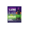 Черный стимулирующий презерватив «Грива мулата» с ароматом яблока - 1 шт.