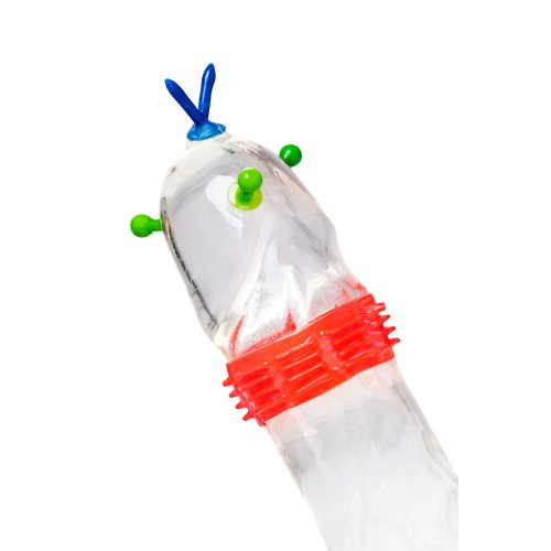 Стимулирующий презерватив «Безумная Грета» с ароматом ванили - 1 шт.