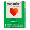 Презервативы анатомической формы Masculan Anatomic - 3 шт.