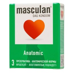 Презервативы анатомической формы Masculan Anatomic - 3 шт.