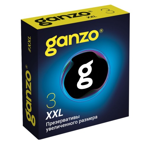 Презервативы увеличенного размера Ganzo XXL - 3 шт.