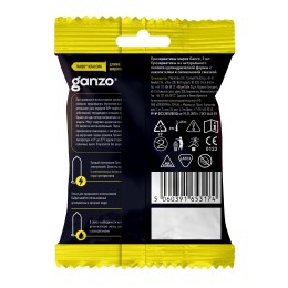 Классические презервативы Ganzo Classic в мягкой упаковке - 3 шт.