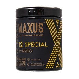 Презервативы с точками и рёбрами MAXUS Special - 12 шт.