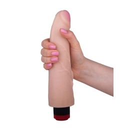 Вибратор-реалистик с шишечками у основания - 24,7 см.