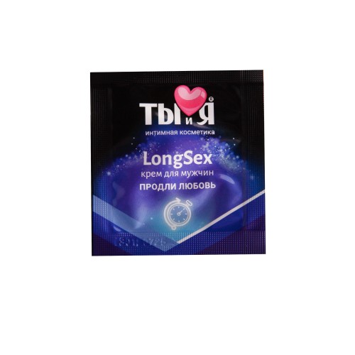 Пролонгирующий крем LongSex в одноразовой упаковке - 1,5 гр.