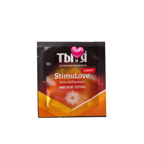 Разогревающий гель-лубрикант Stimulove Light в одноразовой упаковке - 4 гр.