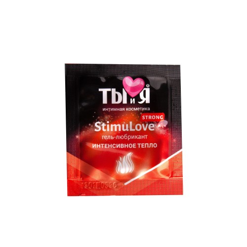 Разогревающий гель-лубрикант Stimulove Strong в одноразовой упаковке - 4 гр.