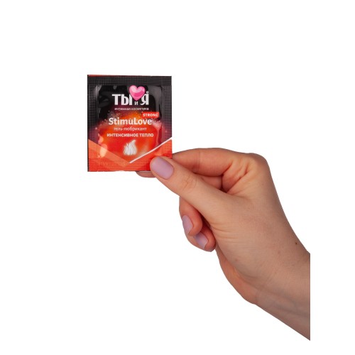 Разогревающий гель-лубрикант Stimulove Strong в одноразовой упаковке - 4 гр.